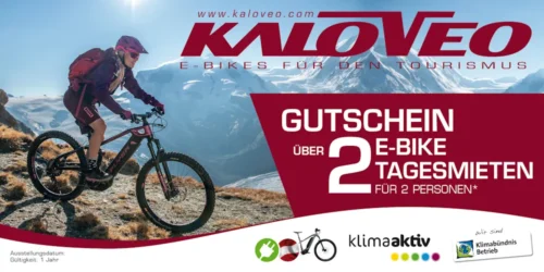 E-Bike Verleih Gutschein für Kaloveo